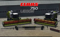 Скачать мод "CLAAS Lexion 750 Pack" для игры Farming / Landwirtschafts Simulator 2011