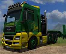 Скачать Мод "MAN TGX XXL (JD Edition) & Trailer" для Farming /Landwirtschafts Simulator 2011