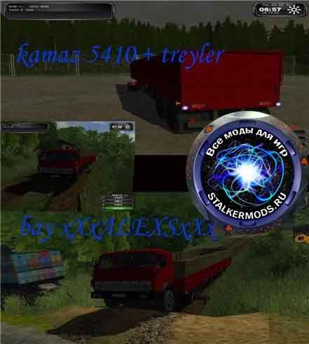 Скачать мод "KamAZ 5410 & Polupricep" для Farming /Landwirtschafts Simulator 2011